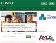 Tablet Screenshot of nasen.org.uk
